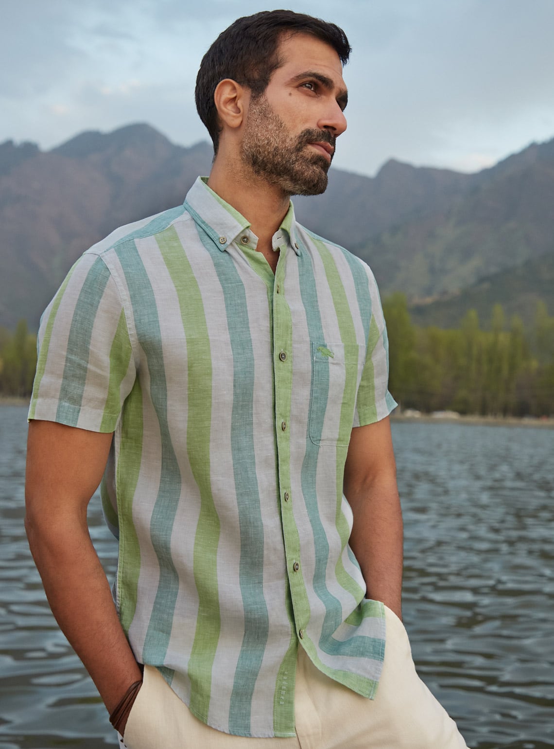 Mosstrail Linen - Half Shirt