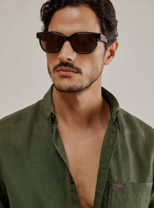 Dark Forest Linen Shirt