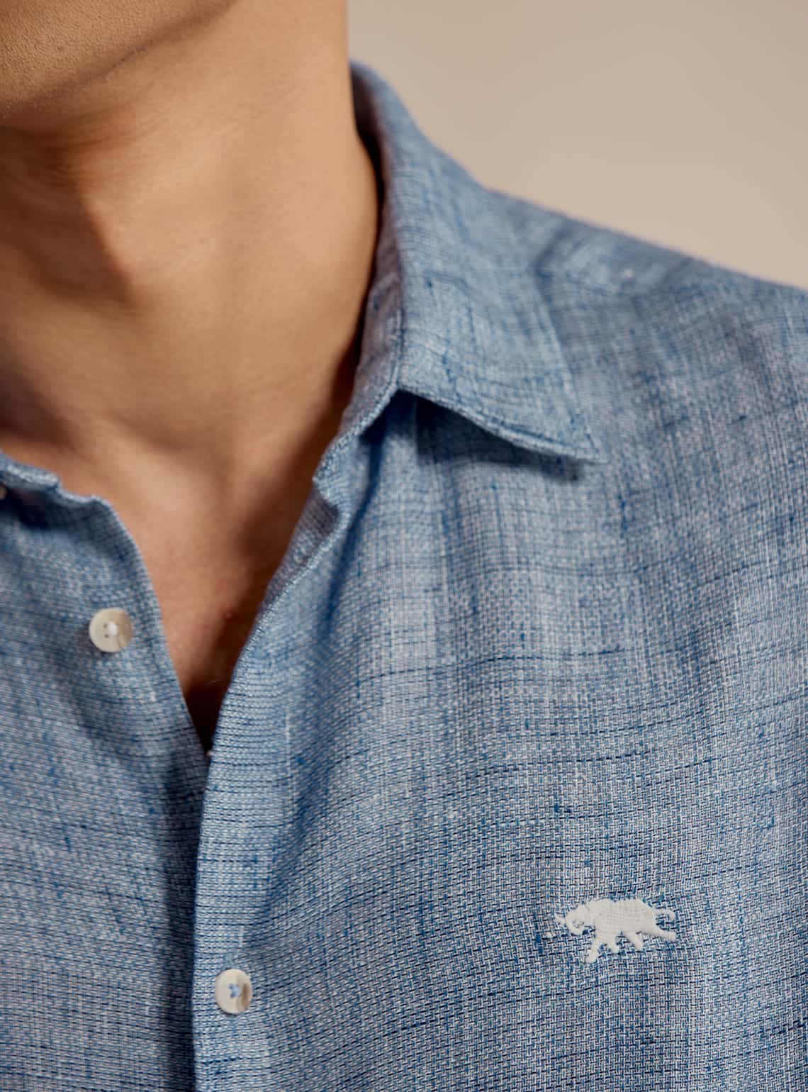 Ocean Wave Linen Shirt