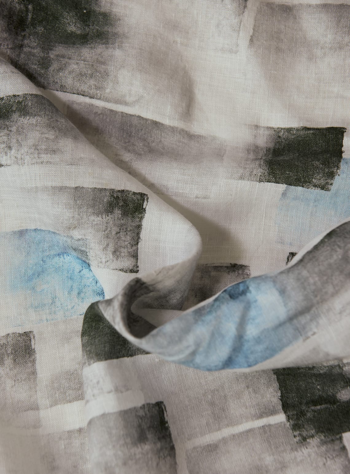 Grey Box Linen Shirt