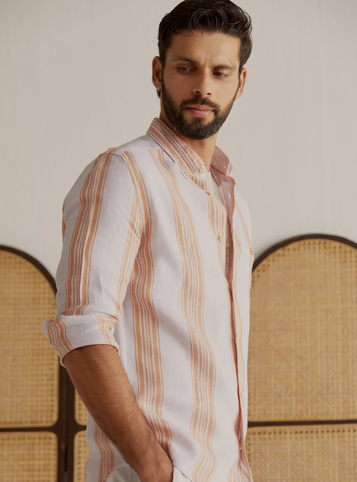 Sundowner Stripe Linen Shirt