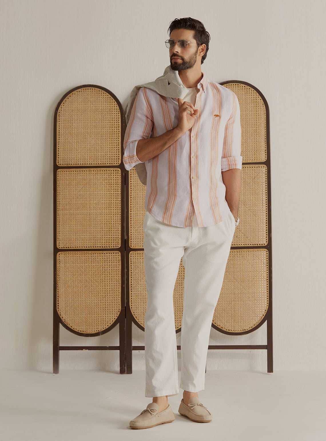 Sundowner Stripe Linen Shirt