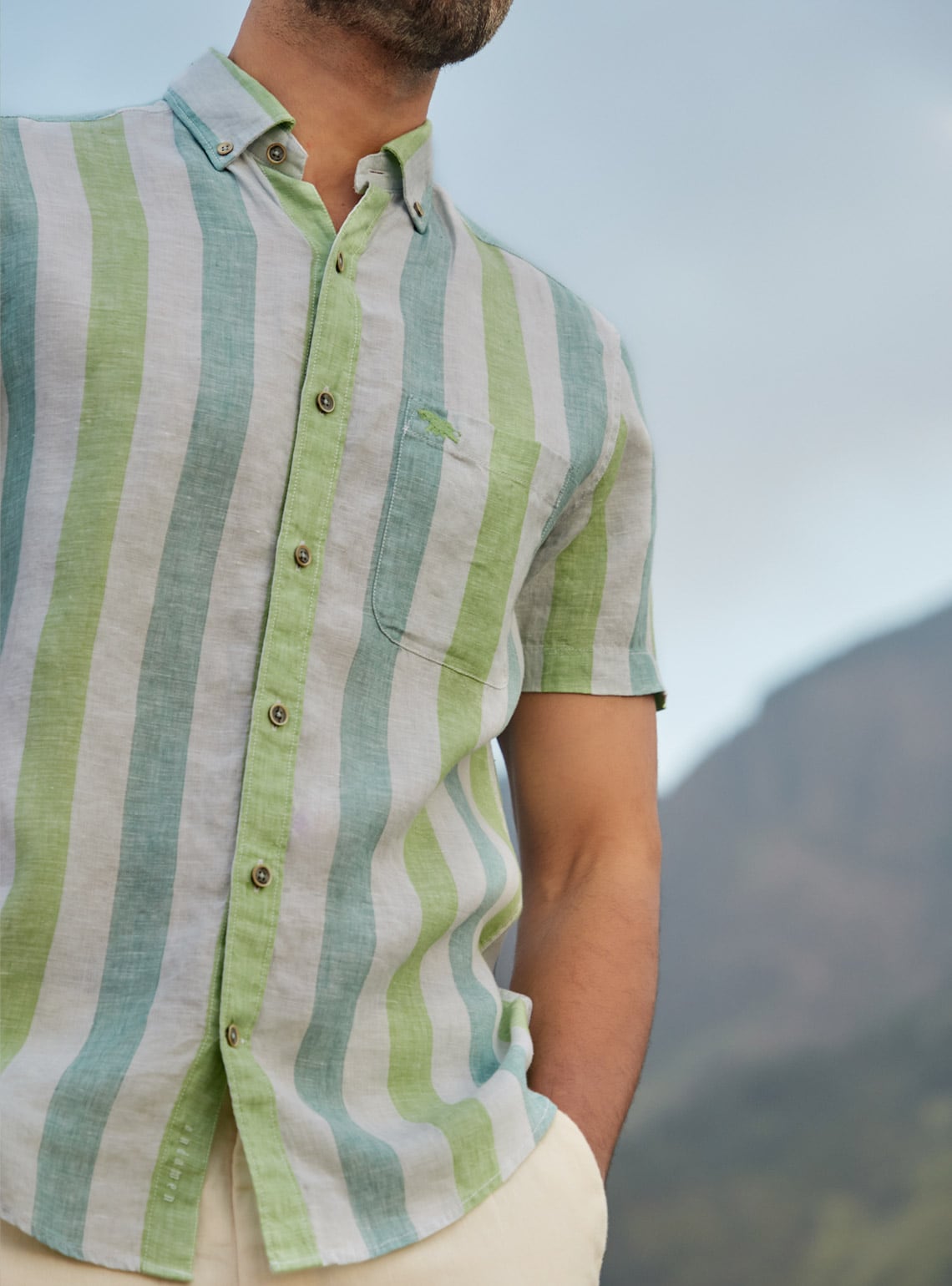 Mosstrail Linen - Half Shirt