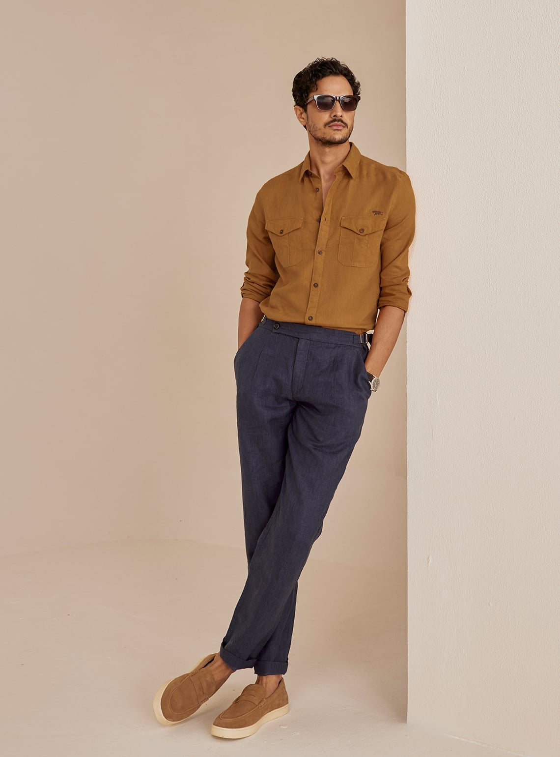 Dijon Linen Explorer Shirt