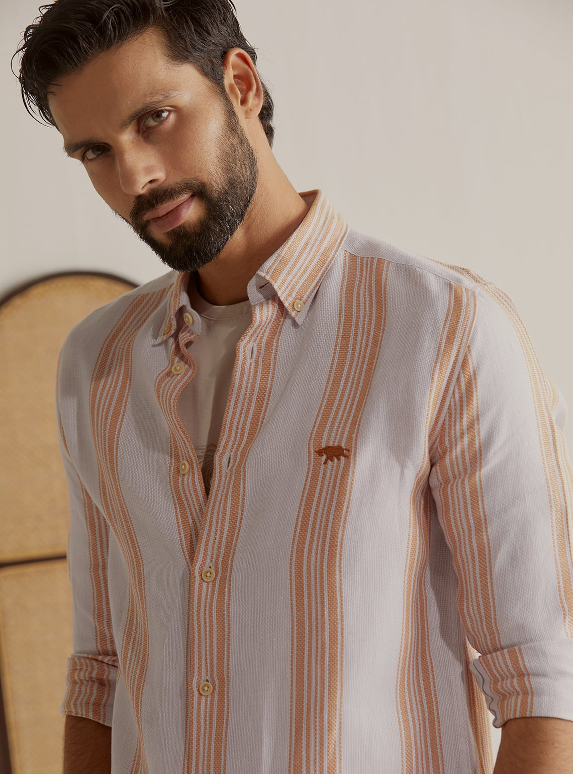 Sundowner Stripe Linen Shirt