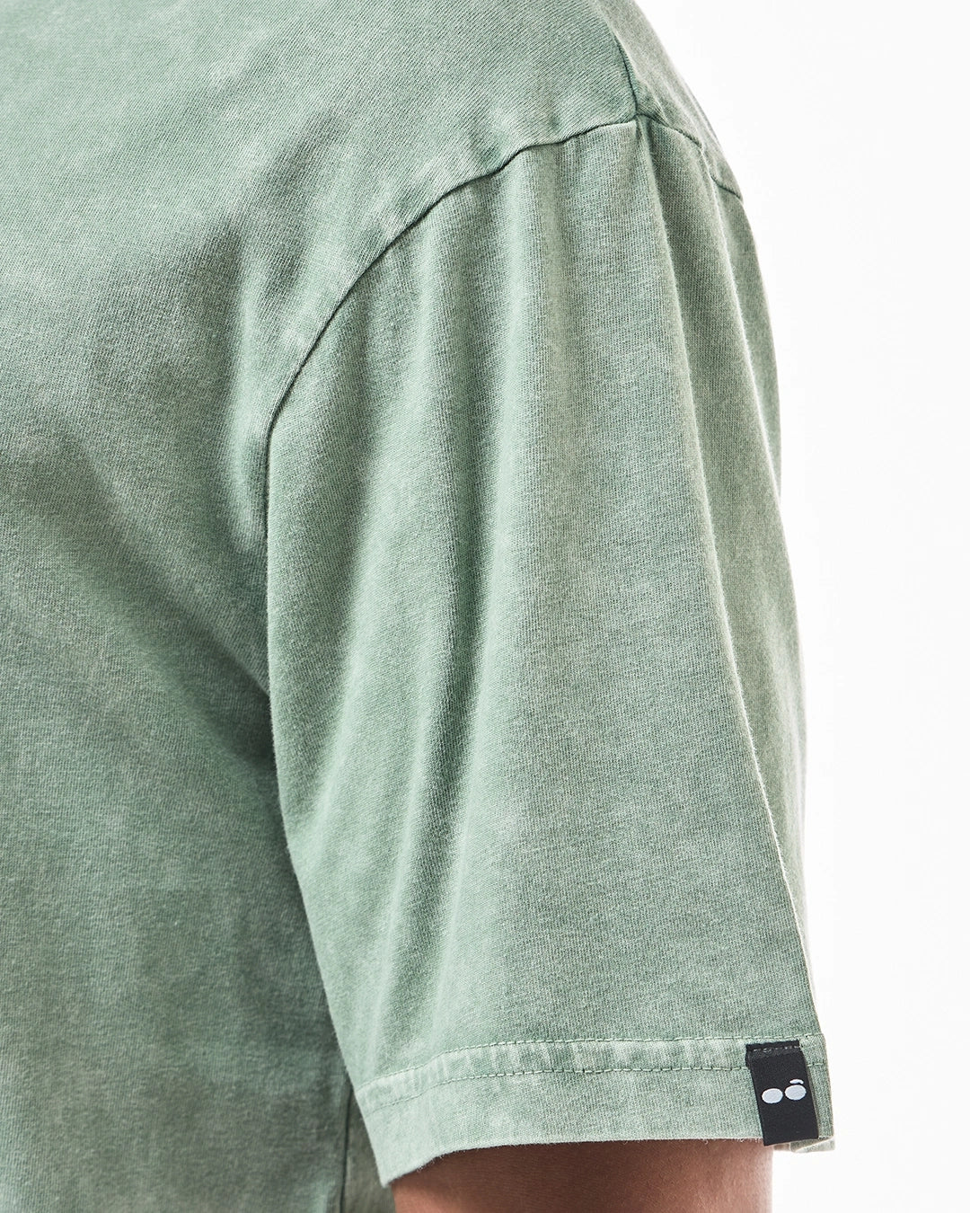 Men's Green Dragon House Graphic Printed Oversized Acid Wash T-shirt