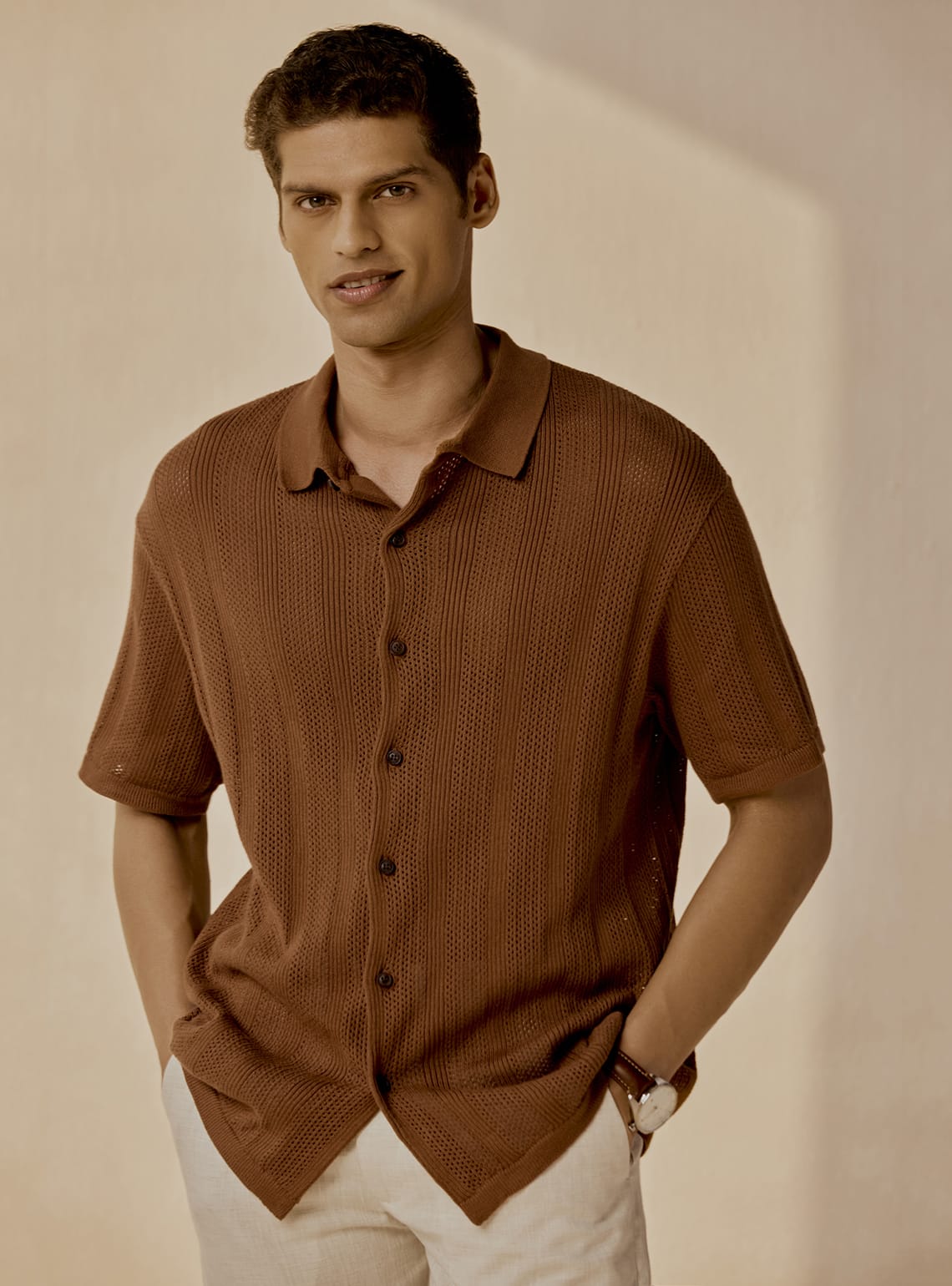 Terra Brown Organic Cotton Shirt