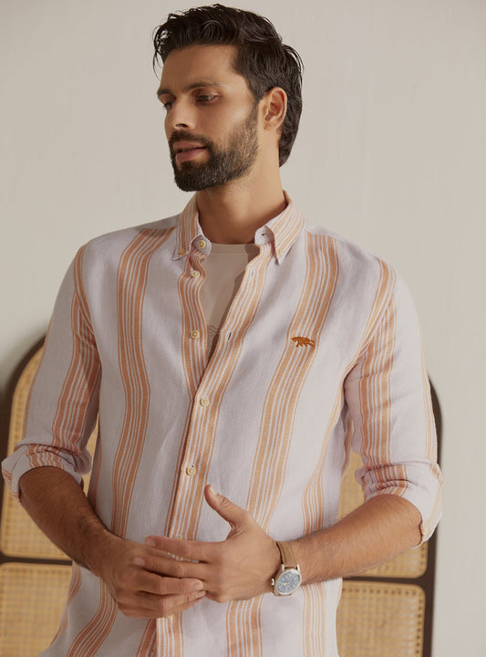 Sundowner Stripe Linen Shirt