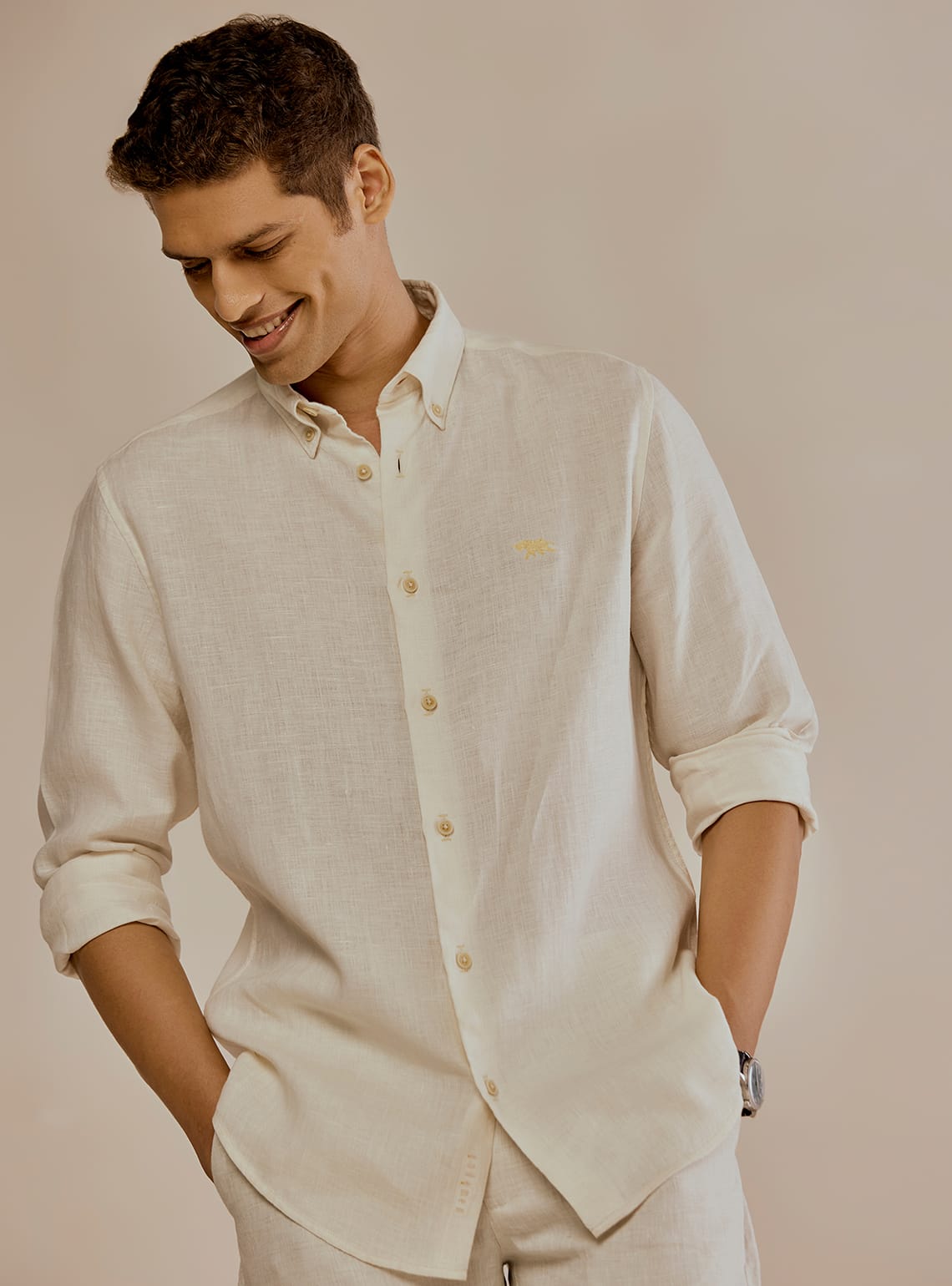 Malta White Linen Shirt