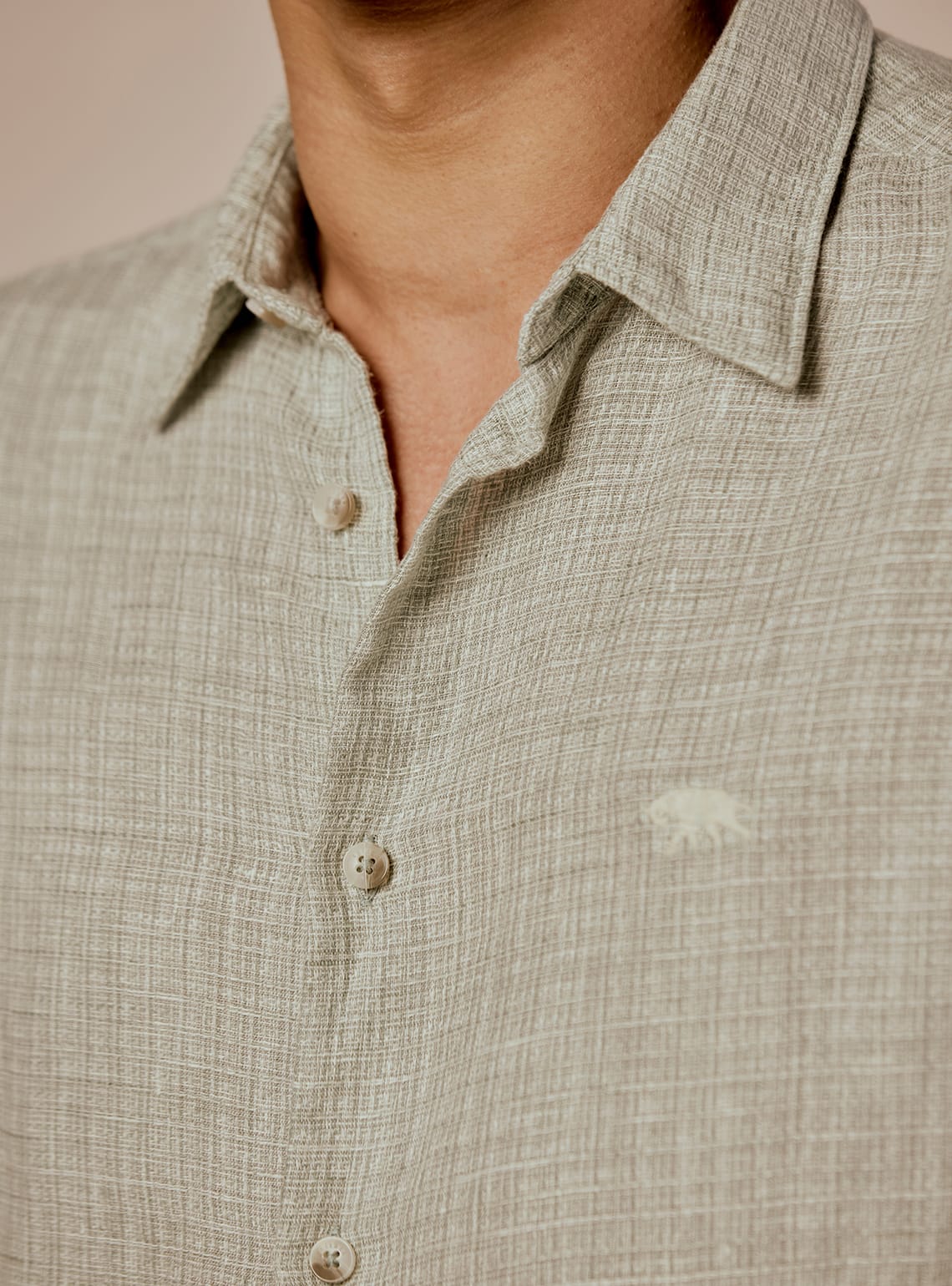 Silver Sand Linen Shirt