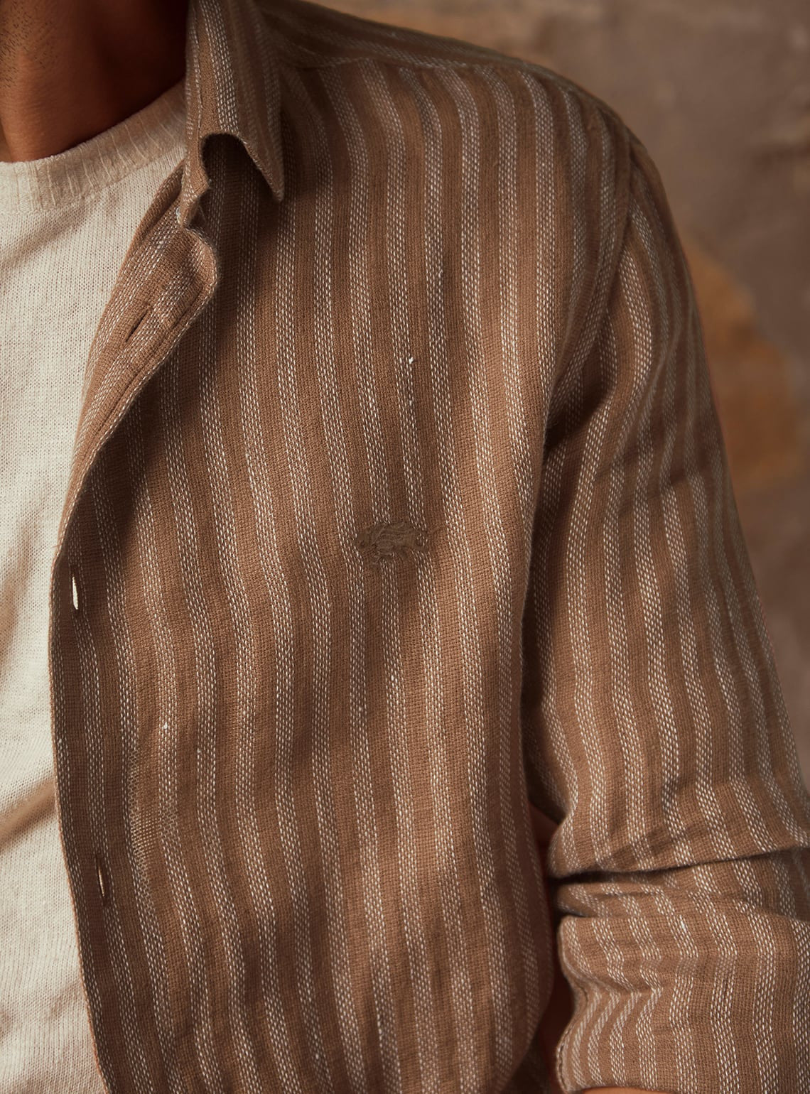 Tuscan Tan Linen Shirt