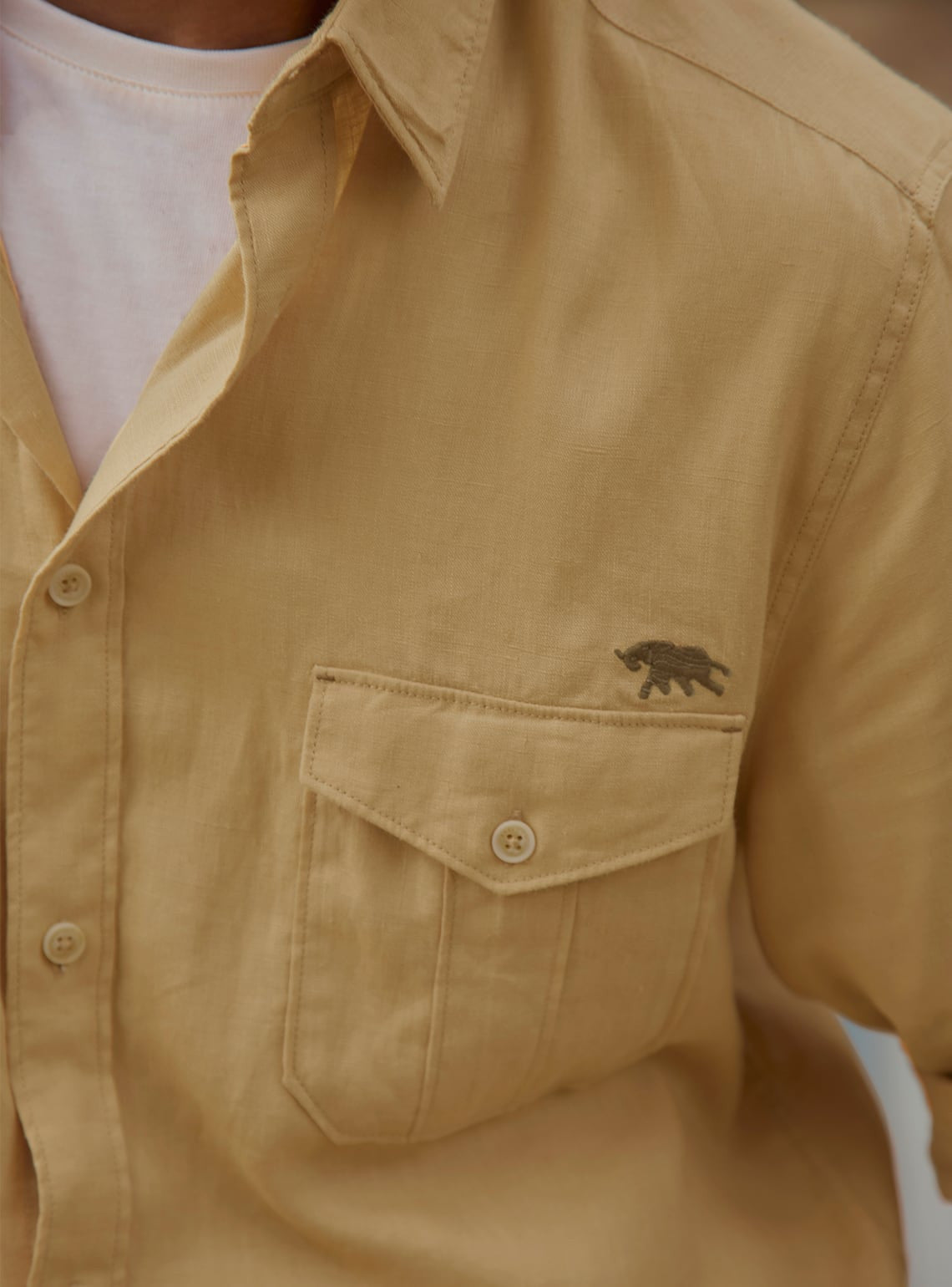 Golden Mist Linen Shirt