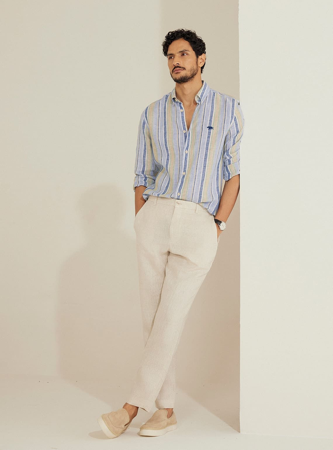 Skyway Stripe Linen Shirt