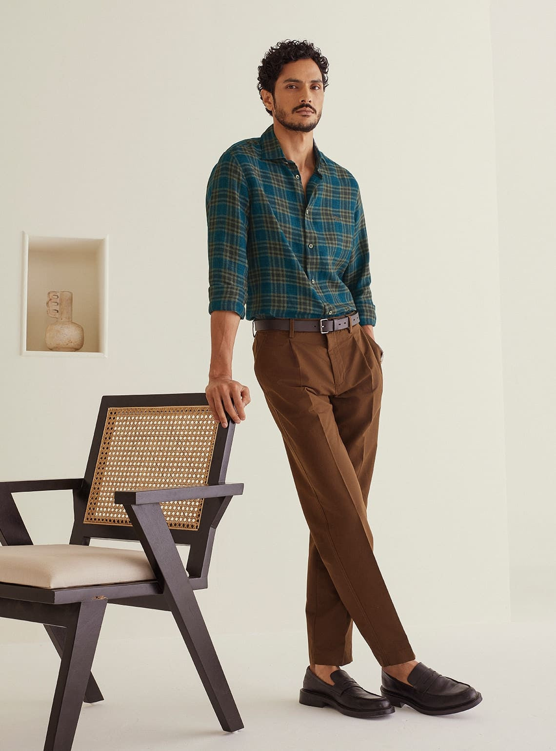 Mirage Check Linen Shirt