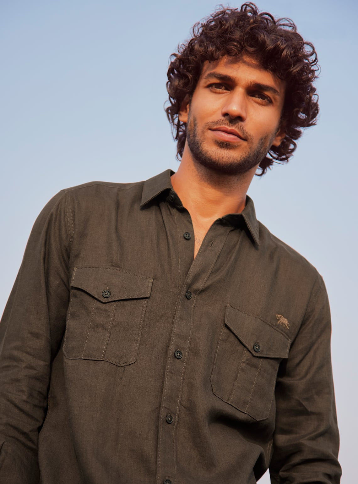 Tuscan Brown Linen Shirt