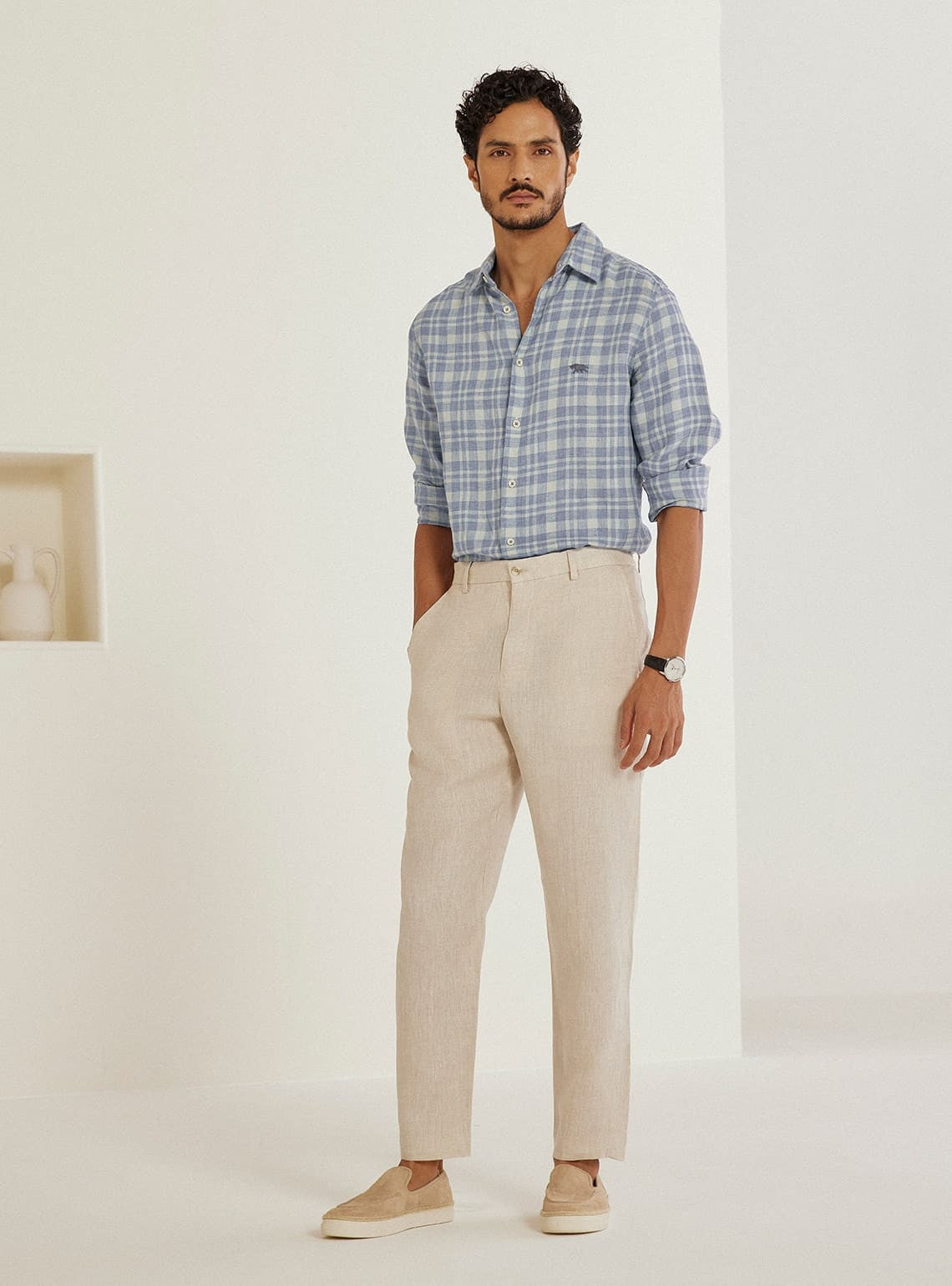 Haze Check Linen Shirt