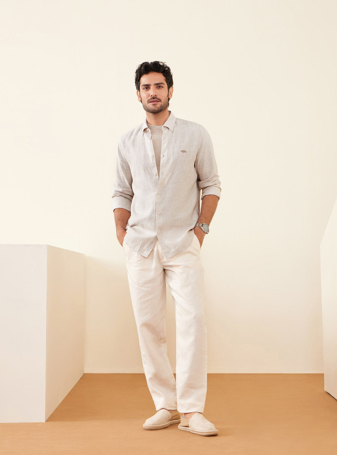 Saltlines Stripe Linen Shirt