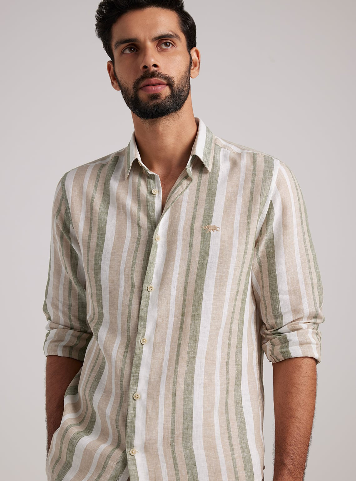 Smokey Stripe Linen Shirt