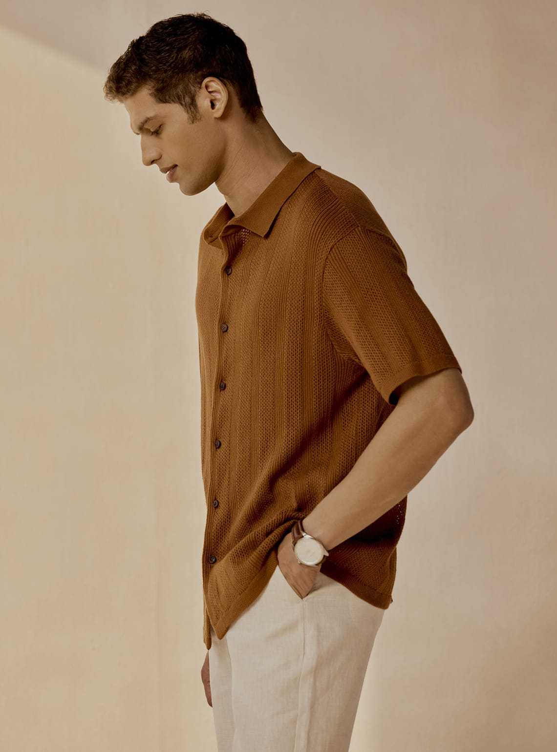 Terra Brown Organic Cotton Shirt