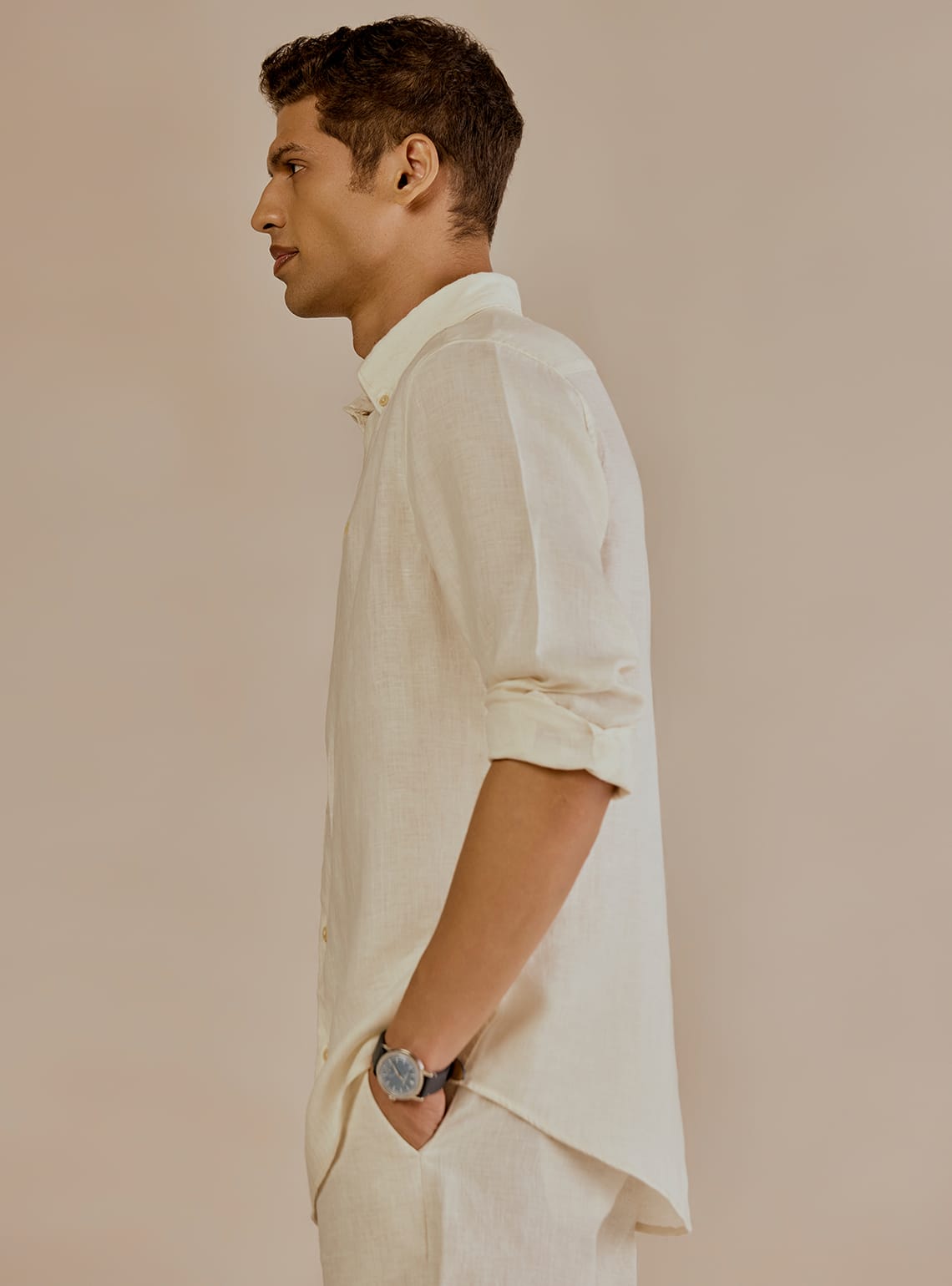 Malta White Linen Shirt