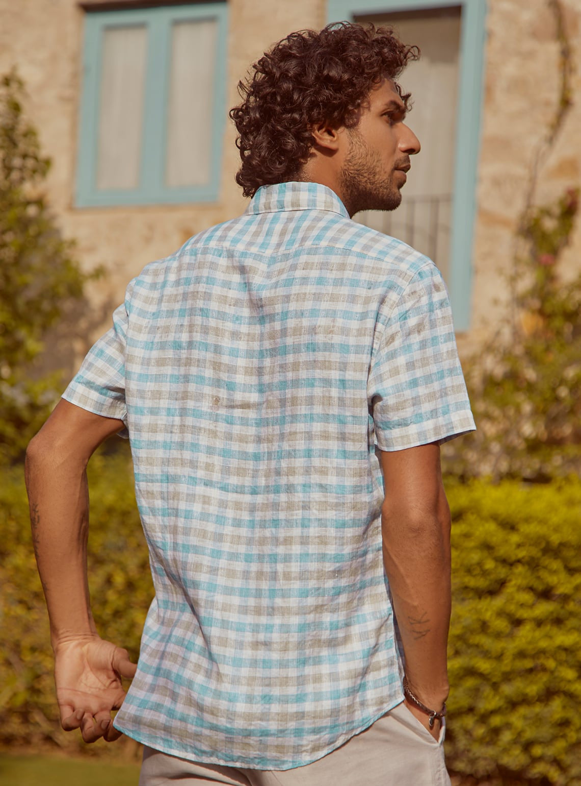 Beach Check Linen Shirt