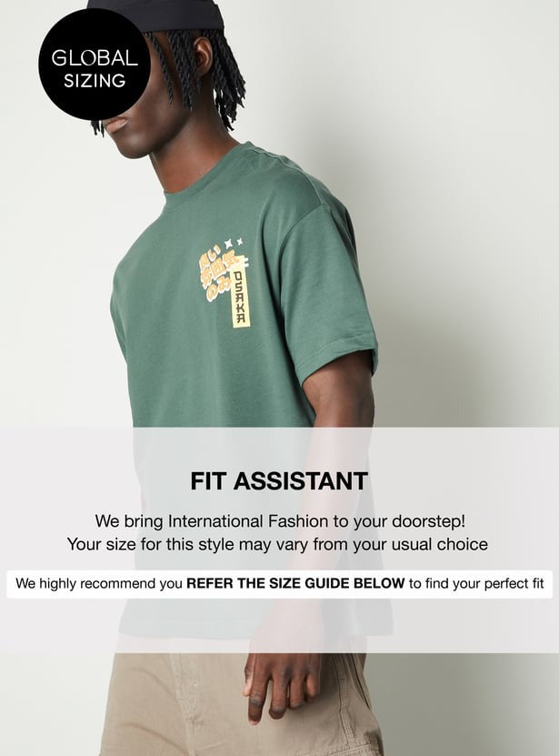 Men Printed Oversized T-shirt – Bold, Comfy & Street-Ready