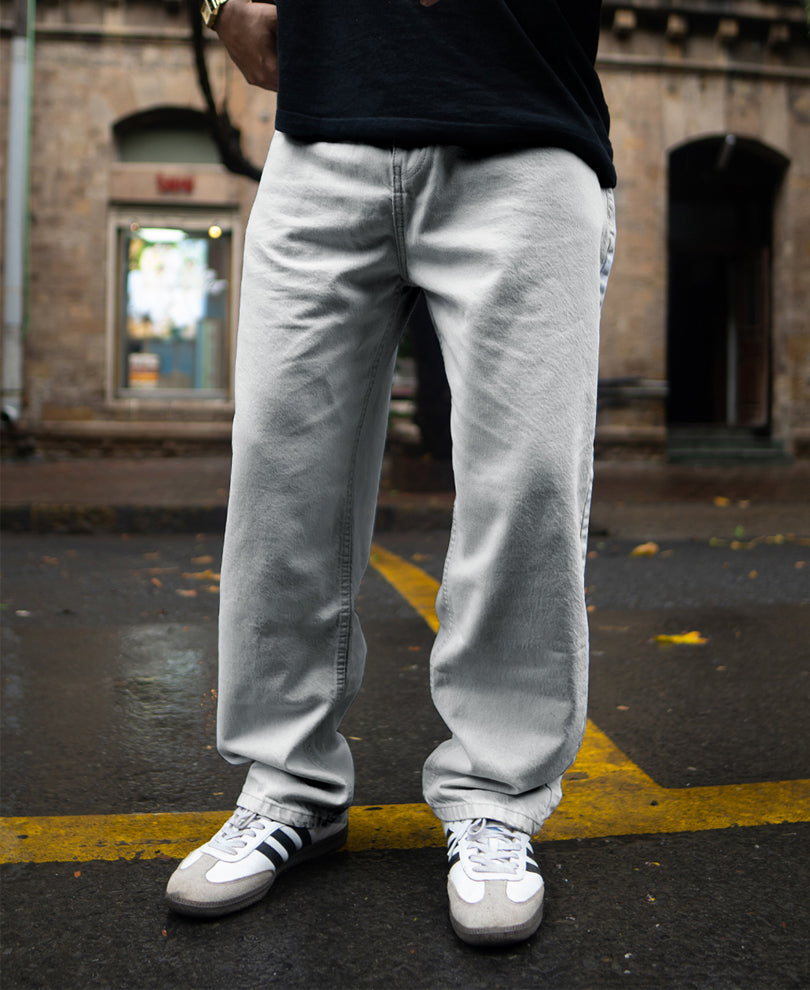 Light Grey Baggy Denim Pant