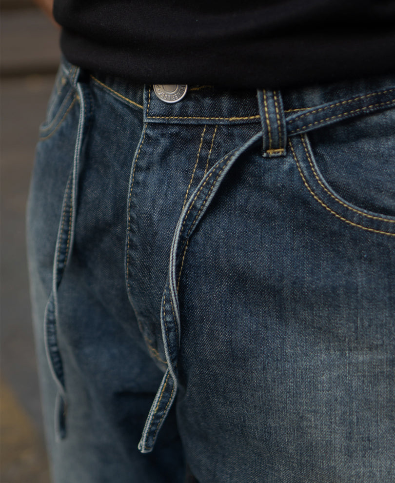 Dark Blue Baggy Fit Jeans