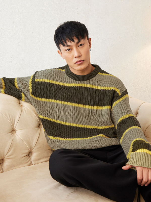 Striped Sweater: Timber