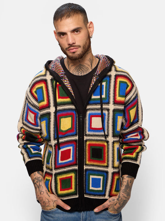 Jacquard Hoodie: Colour Pop