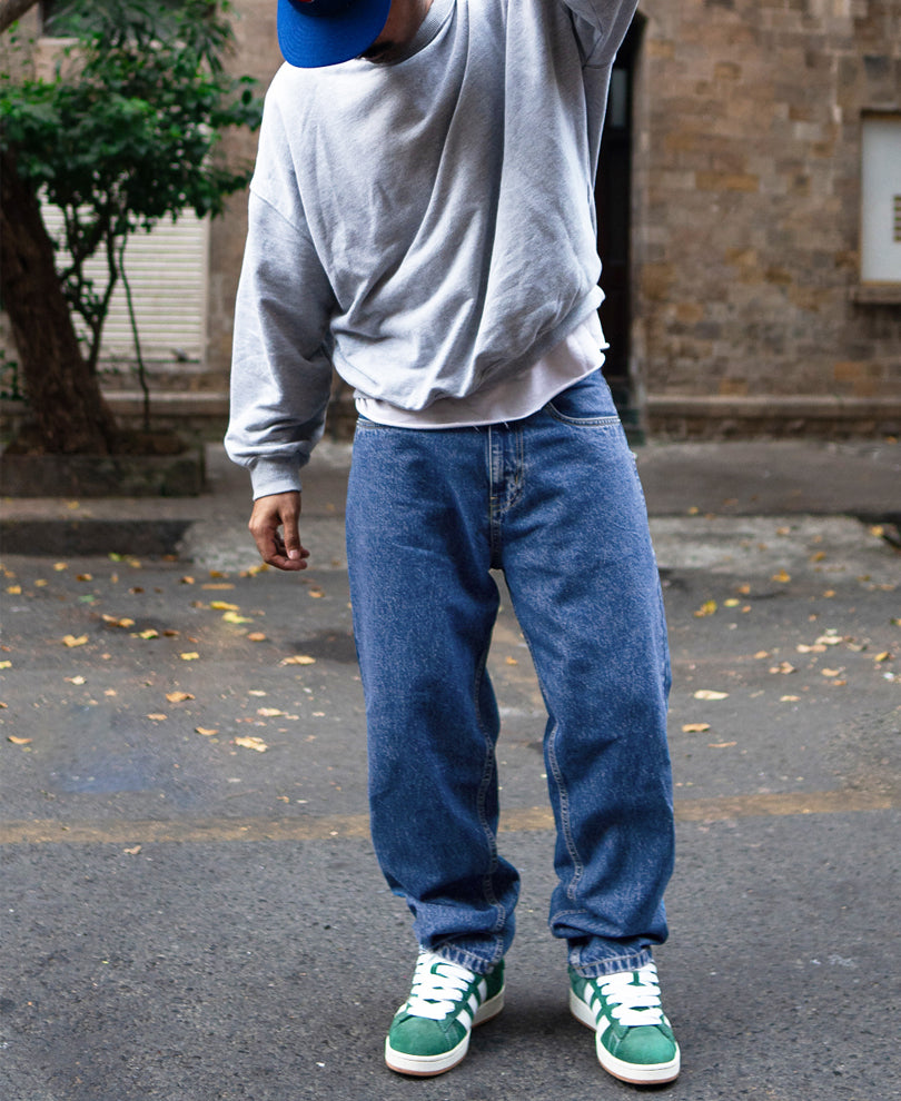 Blue Baggy Fit Jeans