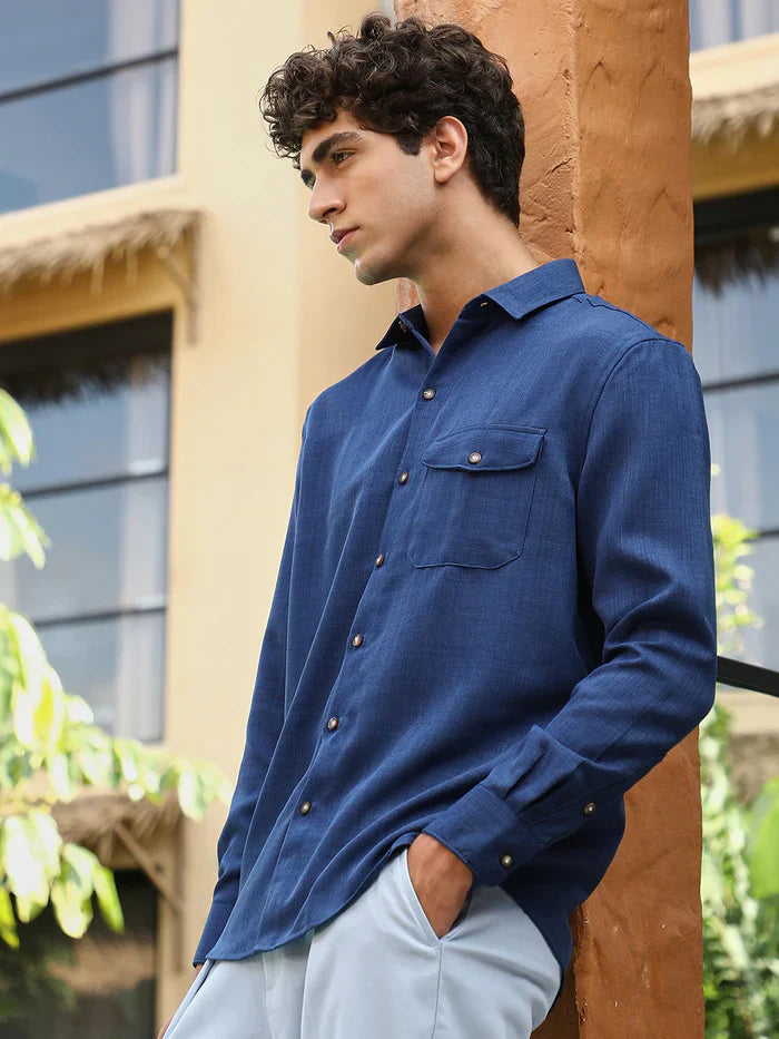 Solid Dobby Regular Shirt