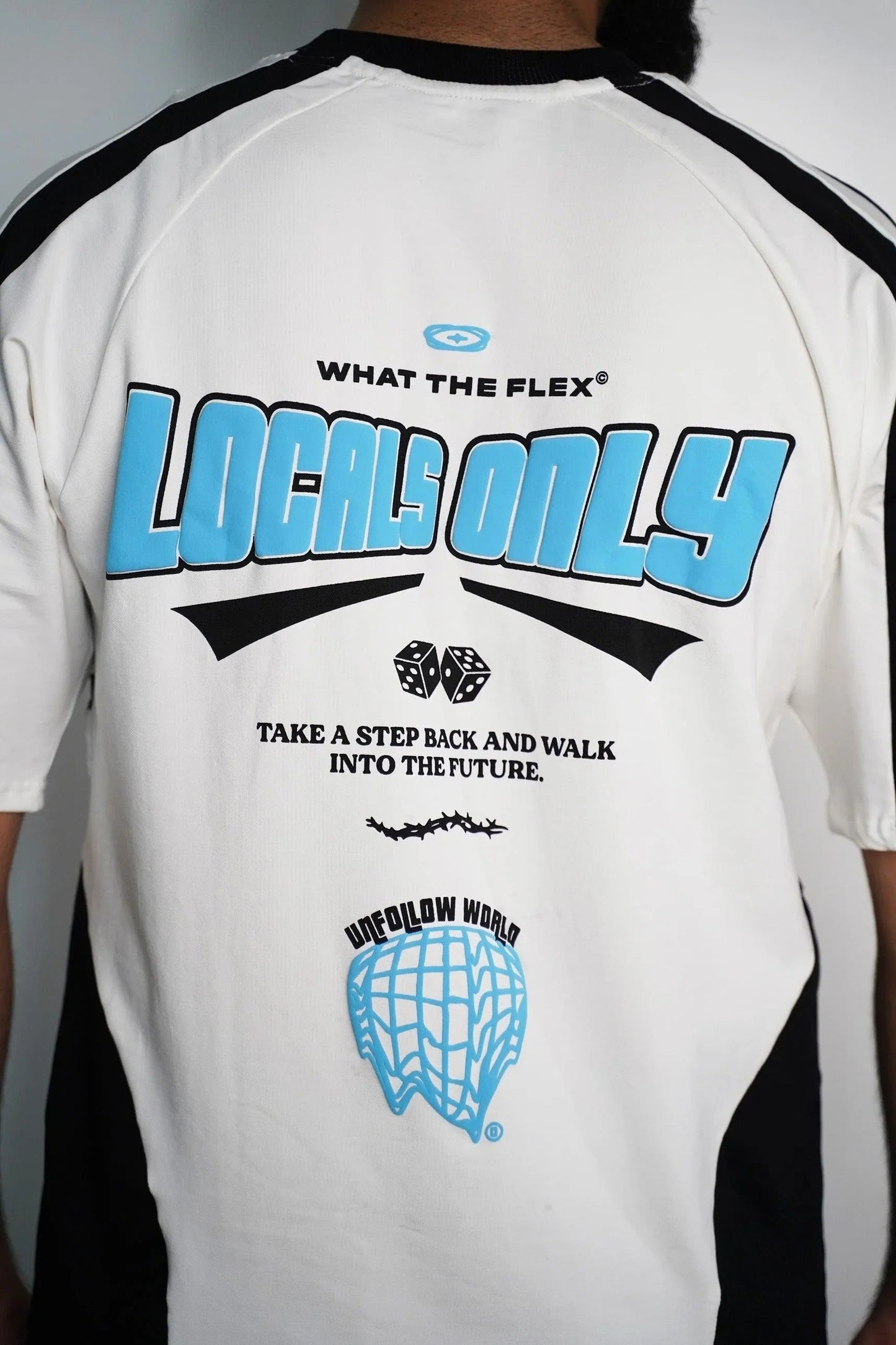 Locals Only White Heavyweight T-Shirt for Men – Bold, Minimal & Street-Ready