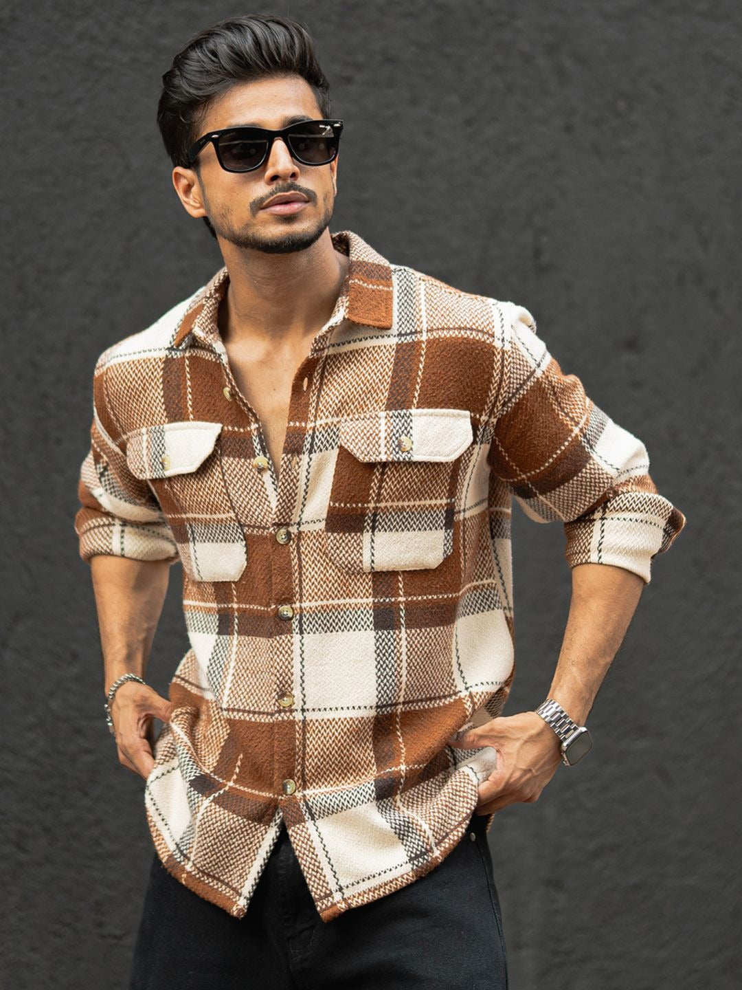 Men Checked Casual Shirt