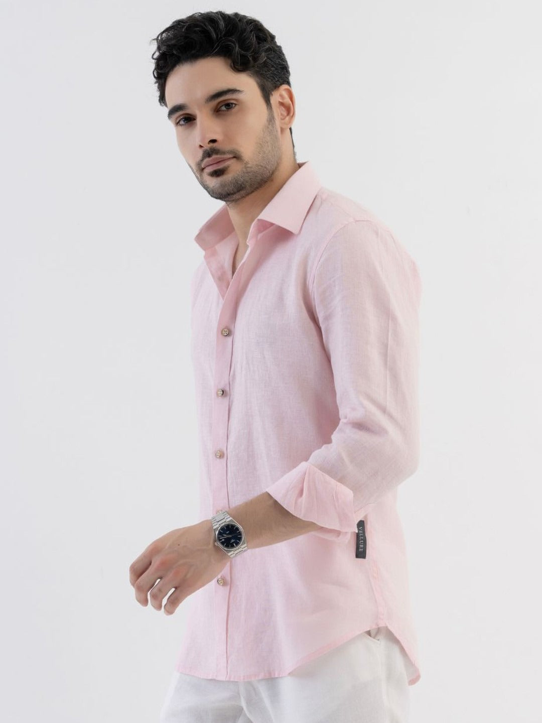 Men’s Pure Linen Full Sleeve Shirt | Breathable Elegance for Every Day