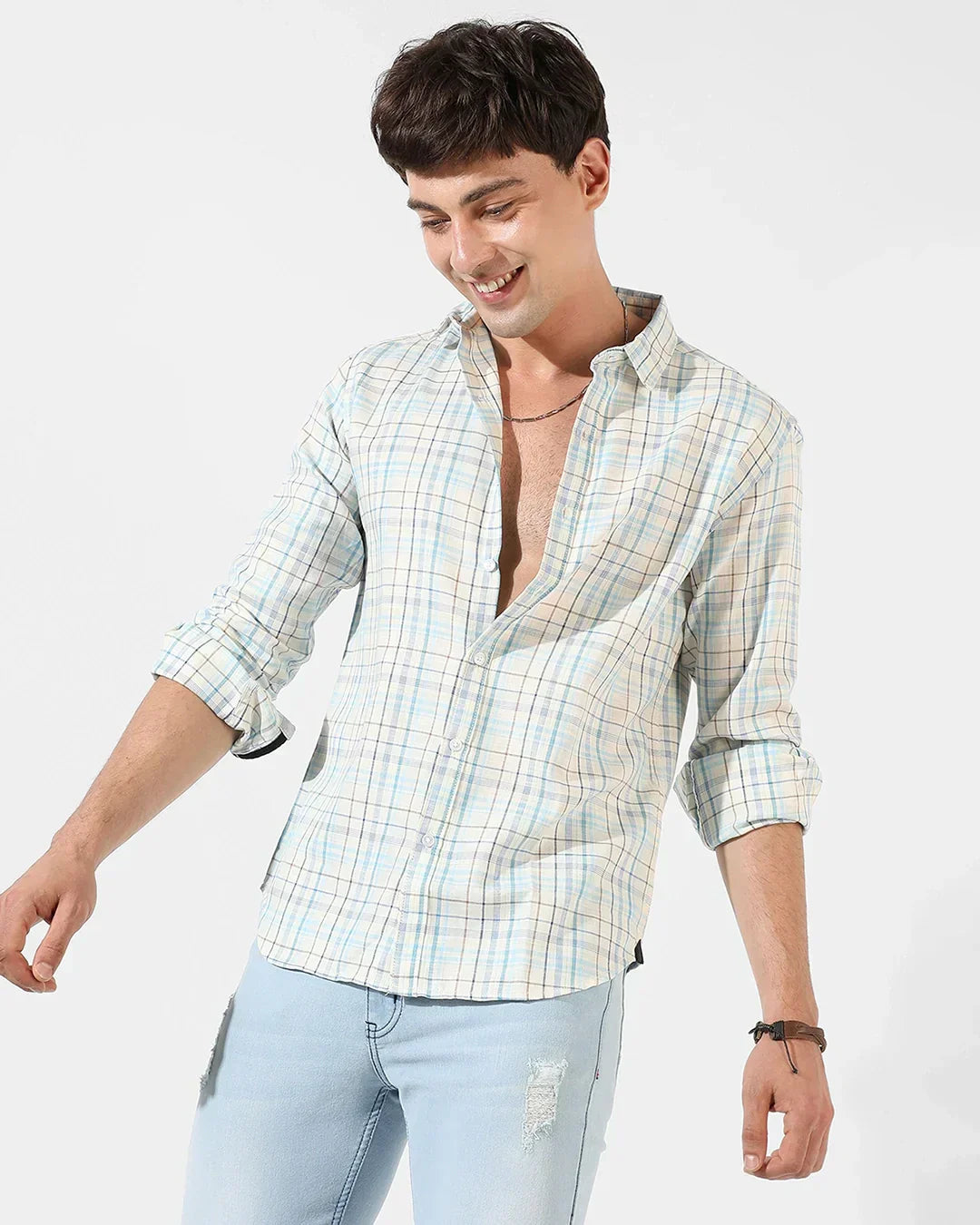 Men's Multicolor Checked Shirt
