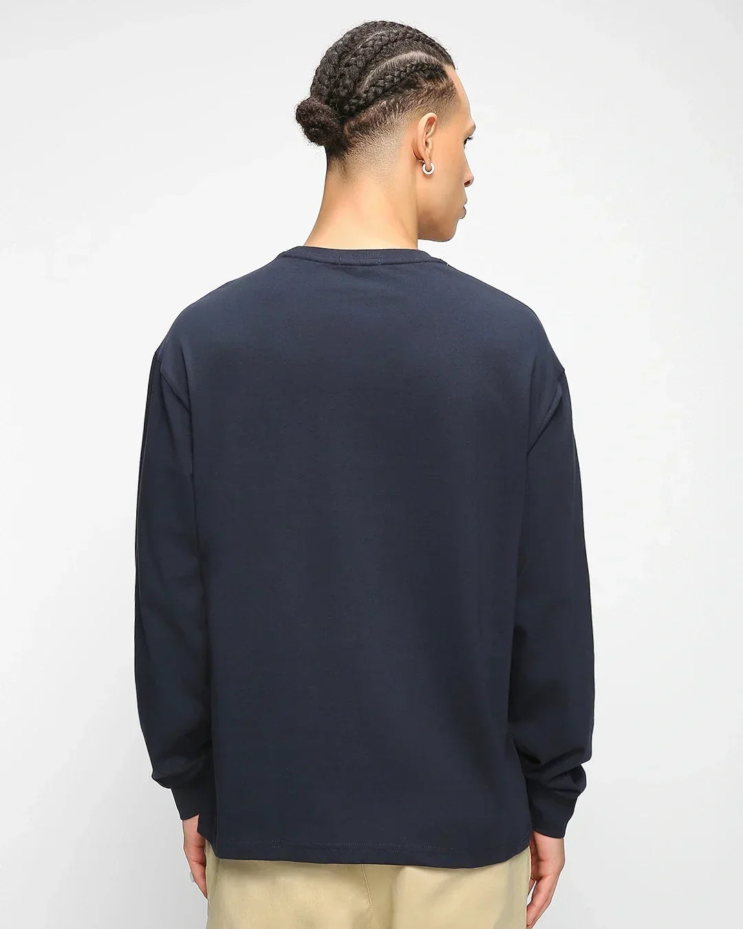 Men's Navy Blue Oversized T-shirt